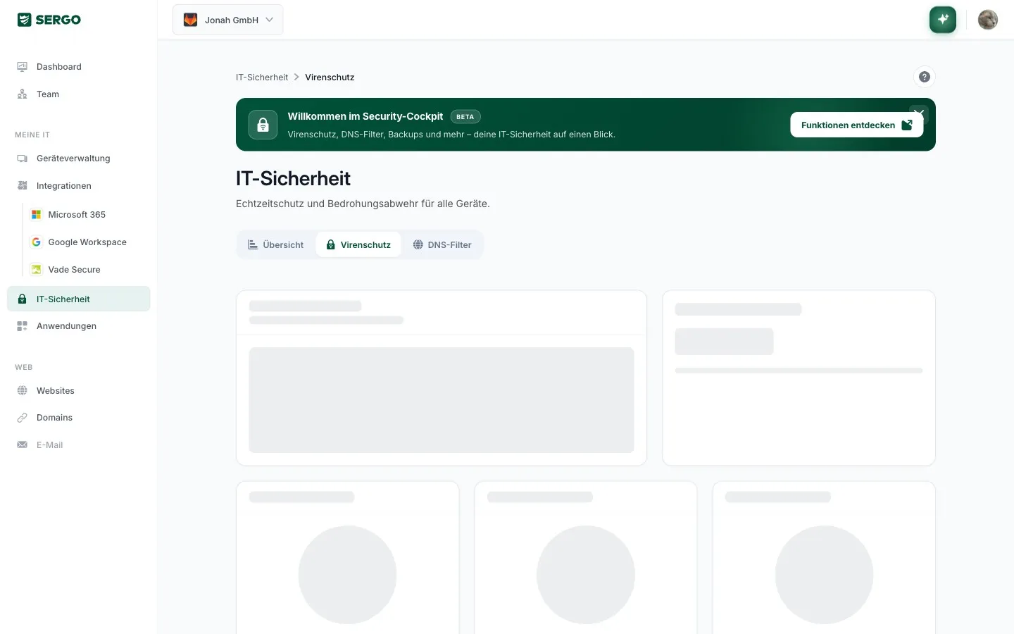 SERGO Portal – Virenschutz